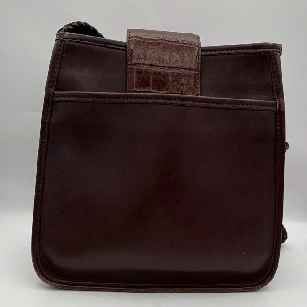 Brighton Brown Woven Leather Handbag
